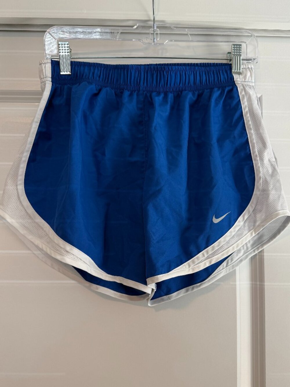 Nike Blue and White Dri-Fit Shorts Size Medium Good Condition